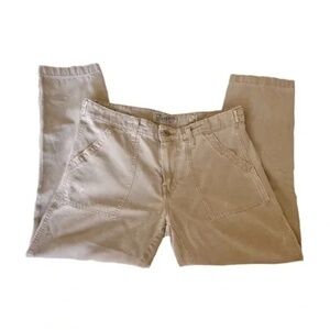 Lucky Brand | Khaki Boyfriend Distressed Utility Ankle Pants, Size 6